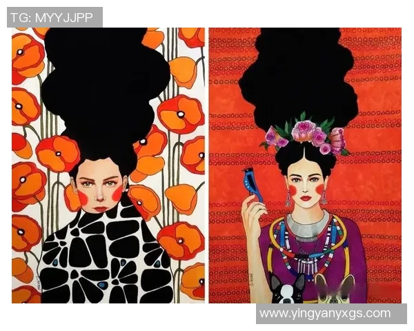 绘画风格的足球明星女性头像艺术作品欣赏与创作技巧分享